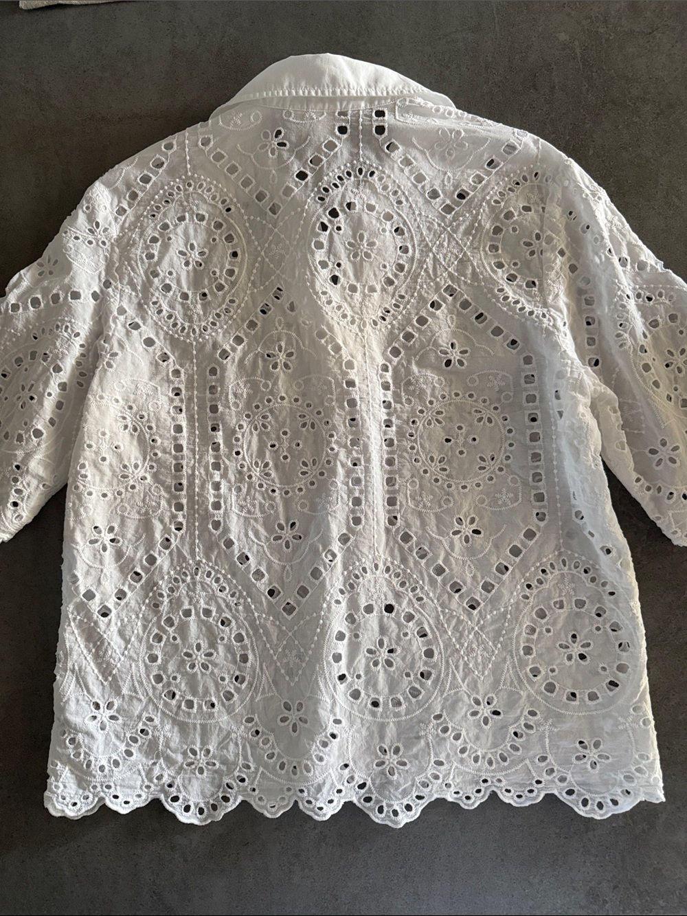 H&M Eyelet Embroidered Cotton Shirt - Picture 12 of 13